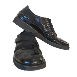 Thierry Rabotin Lena Women's Black Patent Leather Walking Shoes, EU Size 39